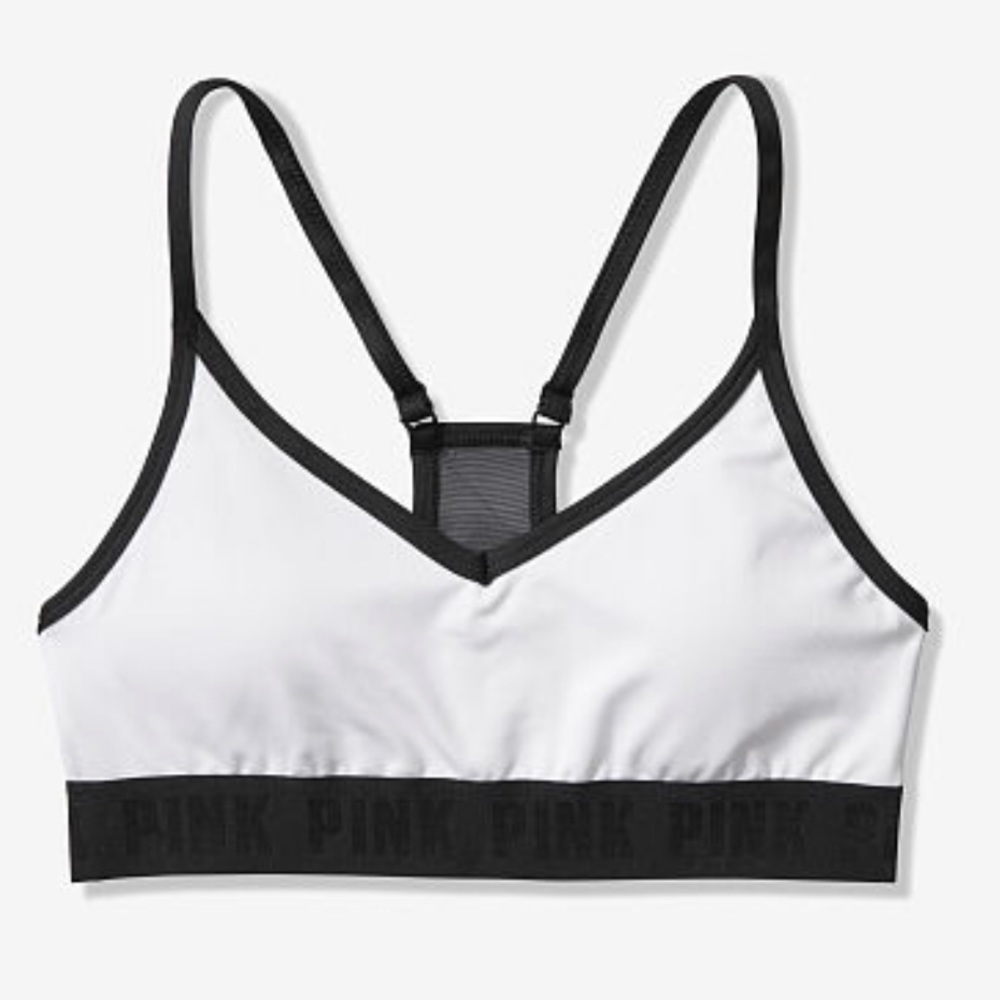 ULTIMATE LIGHTLY LINED SPORTS BRA in White by PINK